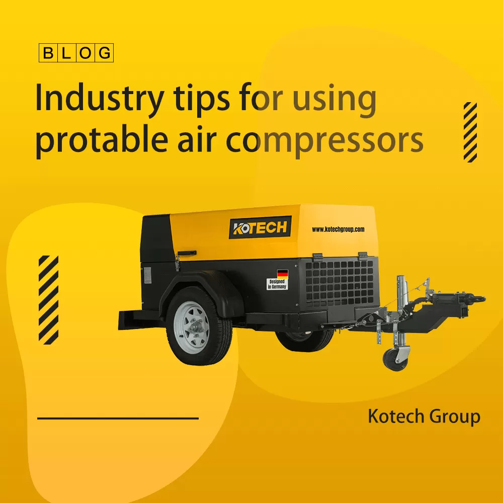 Industry tips for using protable air compressors