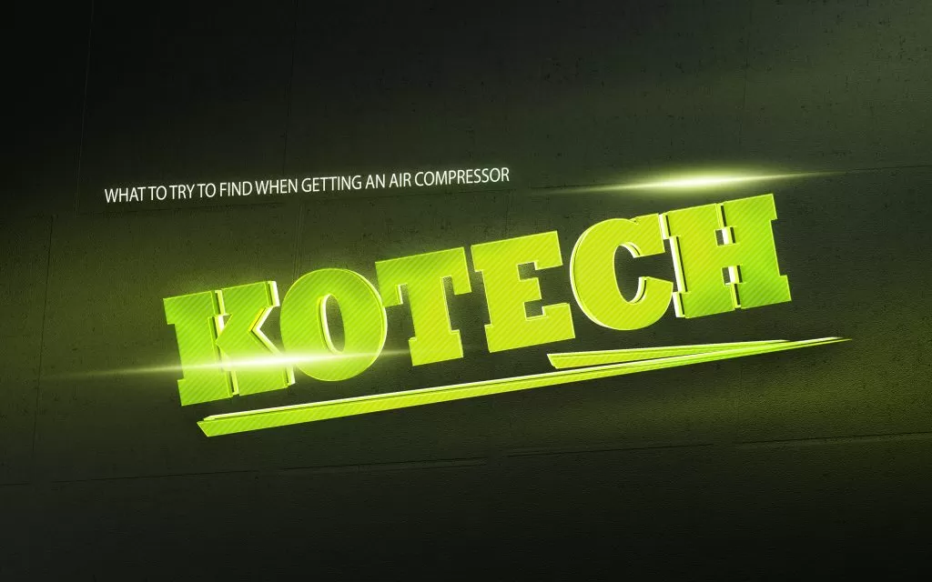 kotech Air Compressor Guide