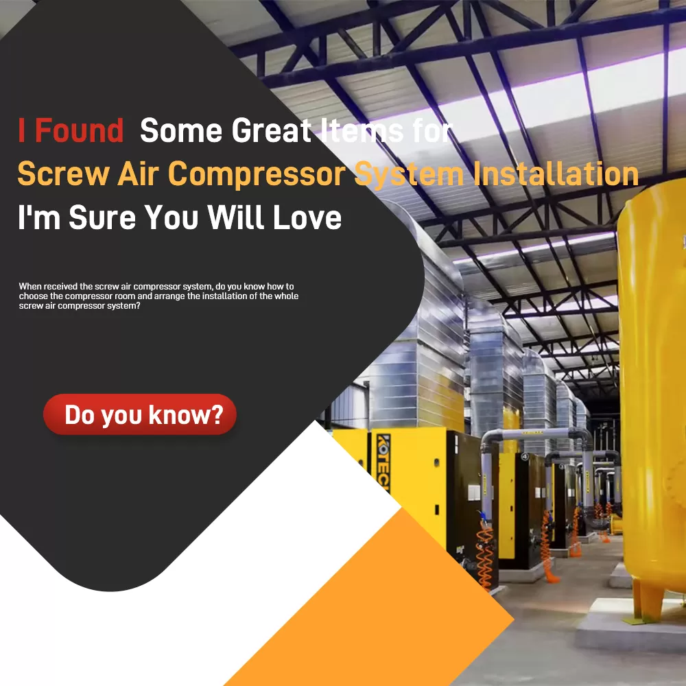 I Found Some Great Items for Screw Air Compressor System Installation