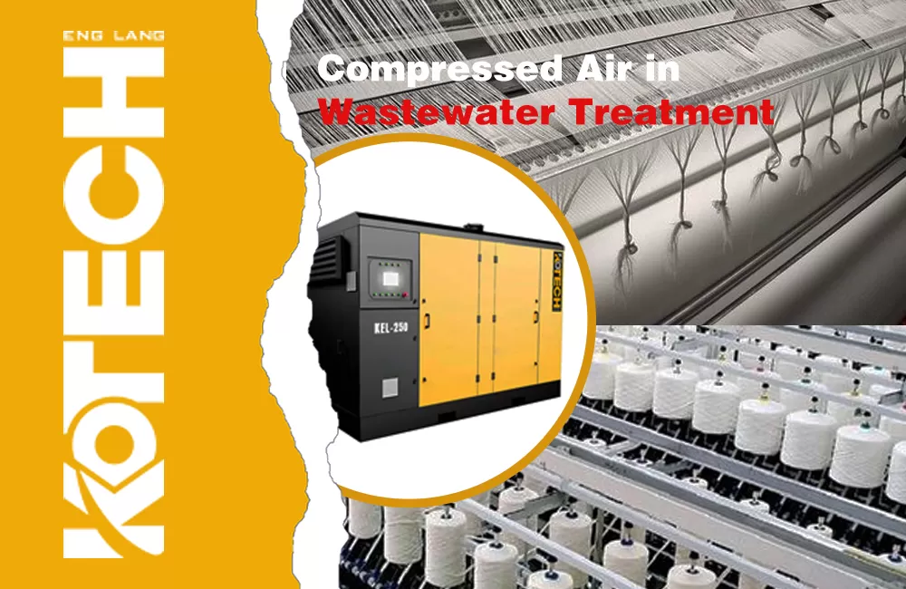 compressored air in wastewater treatment